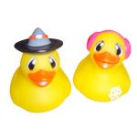 Children Mini Rubber Ducks / Personalized Rubber Duck Bathroom Set Yellow Color for sale