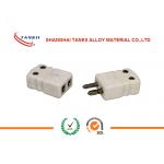 Miniature White Colour Type K Thermocouple Connectors Male And Female Plug for sale