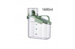 China Cereal Containers Storage Stackable Eco Friendly Plastic Lunch Containers 1600ML Green supplier