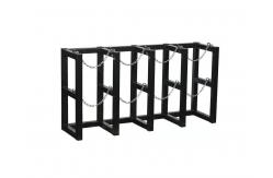 China Metal Fab Oxygen Cylinder Rack OSHA 4 Cylinder Gas Bottle Rack supplier