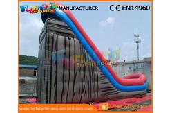 China CE Inflatable Wet Slide Grey 0.55MM PVC Tarpaulin Inflatable Slide With Pool supplier