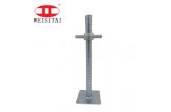 China Solid Q235 Adjustable U Head Galvanized Screw Hollow Jacks With Nut supplier