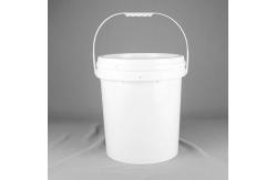 China Stackable 20Liter Plastic Or Metal Buckets With UV Resistant Snap On Lid supplier