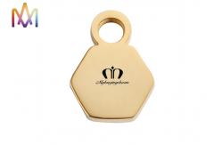 China Pentagon Engraved Charm Tags supplier