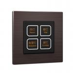 Hotel Room Modbus Wall Switch Electrical Button For Light Control for sale