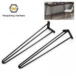 Minimalist Metal Wire Furniture Legs 2-rod / 3-rod Dining Table Hairpin Legs for sale
