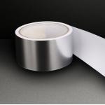 Self Wound Polyester Sticky Aluminum Tape 55um Without Liner for sale