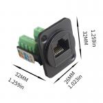 RJ45 D type CAT5E UTP keystone jack Toolless female jack panel mount telecommunications  for sale