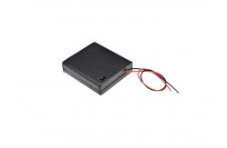 China 2 Wire 6v 4AA Battery Box Electronic Components With Wire And Switch supplier