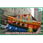 Yellow / Red / Blue Inflatable Pirate Ship Commercial Advertising Castle Bounce House for sale