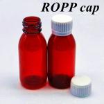 3oz 4oz 5oz 100ml 120ml Pharmaceutical Pet Round Amber Plastic Bottles plastic Cough Syrup Bottle for oral liquid for sale
