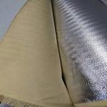 Herringbone Weaving 100% Para Aramid Aluminized Fabric for sale