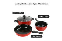 China Multifunctional Kitchen Iron Non Stick Pans And Pots Set With Lid supplier