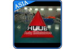 China Inflatable Swim Buoys , Triangular Shape Marker Floating For Advertising supplier