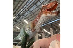 China Big Realistic Animatronic Dinosaur T Rex Dinosaur Statue And Playground supplier