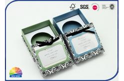 China 4c Print Pattern Rigid Neck Box Matte Lamination Flocking Bowknot supplier