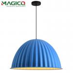 Suspended LED Polyester Fiber Acoustic Interior Lighting Lampshade for Modern Office for sale