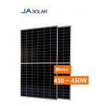Half 144 Cells Mono 455w White Backsheet JA Solar Panel for sale