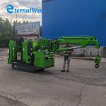 Efficient Small Crawler Crane Telescopic Boom Electric Spider Crane For Versatile for sale