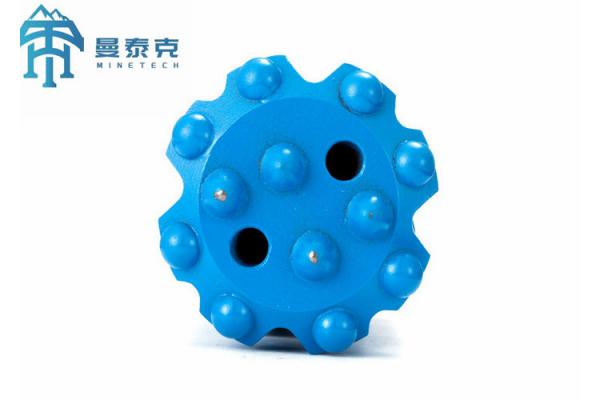 Spherical Shape Thread Button Bit 64mm Diameter For Tunneling And Drifting