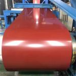 Z80 Red Coating Prepainted GI Steel Coil 15um / 7um For Wall Fence SGCC for sale