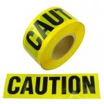 Plastic Barrier Tape  Custom Printed Logo Yellow Caution Tape PE Waterproof Non-Adhesive Tape  for Warning for sale