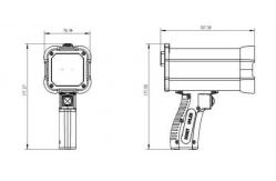 China Dual AC DC Ndt Equipment Handheld LED UV Lamp DG4020 supplier