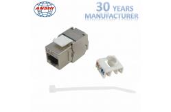 China Cat5e CAT6 CAT6A CAT7 RJ45 Toolless Shielded STP Keystone Jack supplier