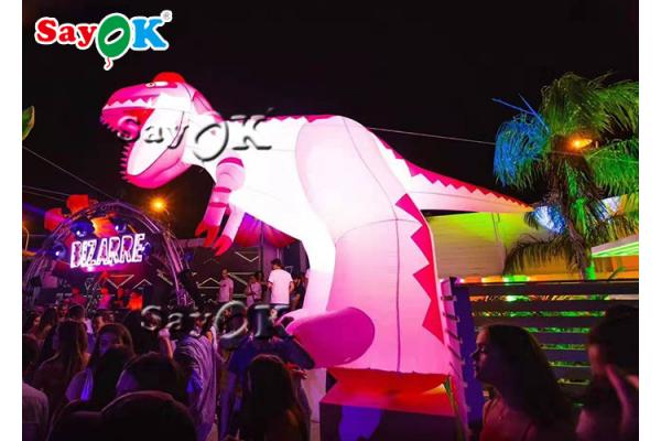 Custom 4m LED Inflatable Dinosaurs For Event Decoration