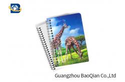 China A4 A5 A6 3D Lenticular Notebook Eco - Friendly Material For Student Stationery supplier