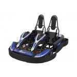 Blue 48V 60Ah Battery Double Seater Go Kart 1050mm Wheelbase for sale