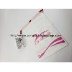 Fashional Plastic Bags With Drawstring Closure , Customized Logo Printed for sale