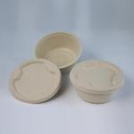 1250ml Disposable Paper Soup Bowls , Microwavable Compostable Bagasse Bowls for sale