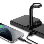 6in1 Multi Function Pen Holder Wireless Charger Fast Charging For Apple