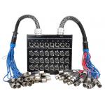 32 Channel XLR Stage Box Snake Cable DSS24X8-30M / M24-10M , Splitter Snake Cable for sale