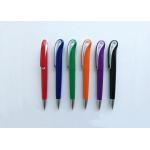 China Plastic click swan Ball Point Pen with customized logo or silk printing for promotion manufacturer