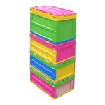 Logo Printing Non - Toxic Collapsible Plastic Containers American Standard Sizes for sale