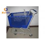 TPR Wheels Unfolding Shopping Trolley Cart 125L For Supermarket for sale