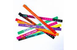 China Custom PVC Wristbands for Events Waterproof Personalized Logo supplier