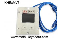 China Mounted IP65 Metal Explosion Proof Keyboard Touchpad Mouse With 2 Buttons Ex Ib supplier