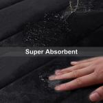 Black Rubber Soft Memory Foam Bath Mats Non Slip Absorbent