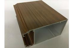 China Wood Finish Aluminium Profiles For Windows And Doors Shape Customized supplier