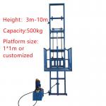 3 - 10m 0.5t 1t Small Cargo Elevator Hydraulic Lift Platform
