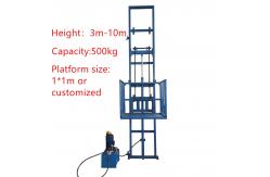 China 3 - 10m 0.5t 1t Small Cargo Elevator Hydraulic Lift Platform supplier