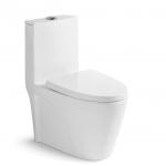 White One Piece Ceramic Toilet Automatic Modern Cupc Certified For Home Or Hotel for sale