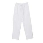 155 GSM Nurse Unisex Polyester80% Cotton20% White Medical Pants Antimicrobial Wrinkle-ree for sale