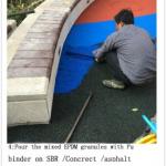 Eco-Friendly 1.5mm Recycled EPDM Playground SBR Rubber Mat Surface for sale