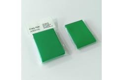 China Polypropylene Solid Mini Green Card Sleeves 62x89mm CPP Material supplier