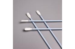 China Double Layer Polyester Tipped Swabs Industrial Disposable Cleanroom Cotton Buds For Electronics supplier