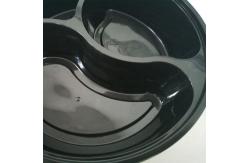 China Eco-Friendly Disposable Round Bento Box Plastic And Microwavable supplier